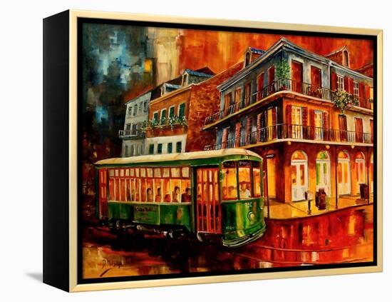 New Orleans Night Streetcar-Diane Millsap-Framed Stretched Canvas