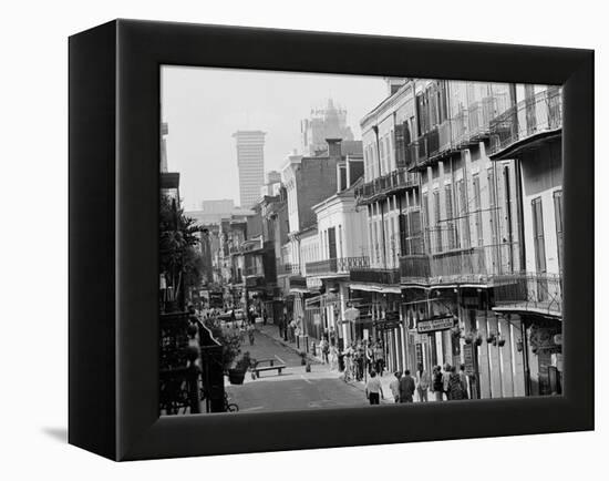 New Orleans' Old World Style French Quarter-null-Framed Premier Image Canvas