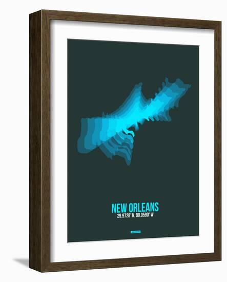 New Orleans Radiant Map 2-NaxArt-Framed Art Print