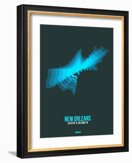 New Orleans Radiant Map 2-NaxArt-Framed Art Print