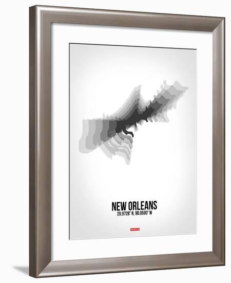 New Orleans Radiant Map 4-NaxArt-Framed Art Print