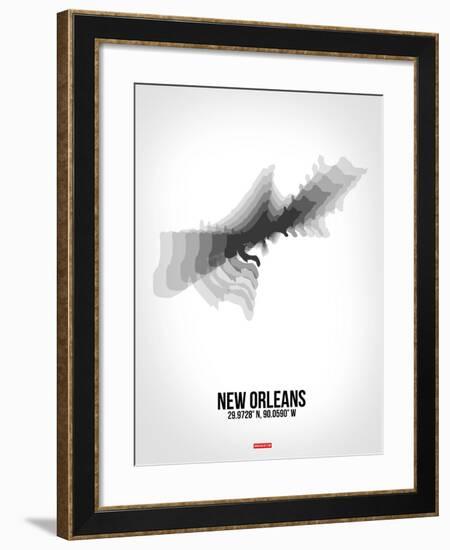 New Orleans Radiant Map 4-NaxArt-Framed Art Print