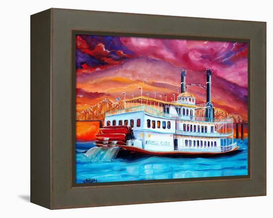 New Orleans River Boat-Diane Millsap-Framed Stretched Canvas