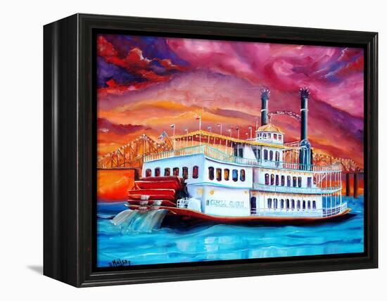 New Orleans River Boat-Diane Millsap-Framed Stretched Canvas