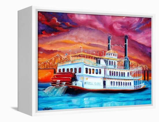 New Orleans River Boat-Diane Millsap-Framed Stretched Canvas