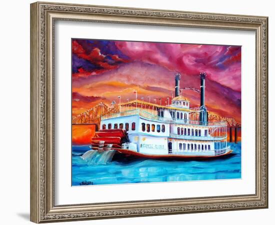 New Orleans River Boat-Diane Millsap-Framed Art Print