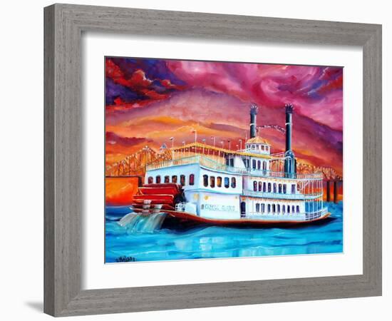 New Orleans River Boat-Diane Millsap-Framed Art Print