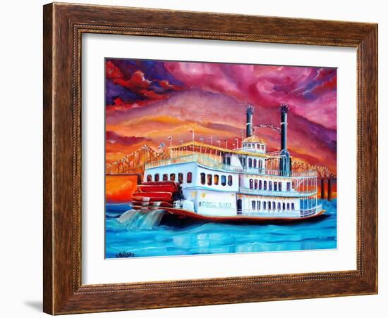 New Orleans River Boat-Diane Millsap-Framed Art Print