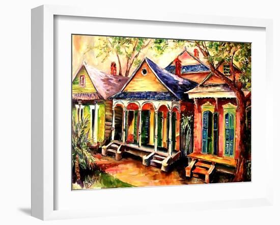 New Orleans Shotgun Houses-Diane Millsap-Framed Art Print