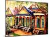 New Orleans Shotgun Houses-Diane Millsap-Mounted Art Print