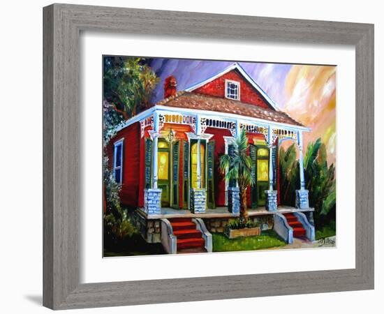 New Orleans Shotgun-Diane Millsap-Framed Art Print