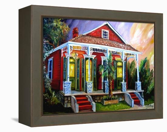 New Orleans Shotgun-Diane Millsap-Framed Stretched Canvas