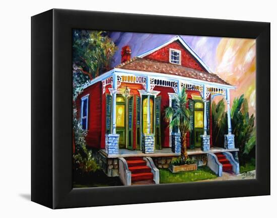 New Orleans Shotgun-Diane Millsap-Framed Stretched Canvas