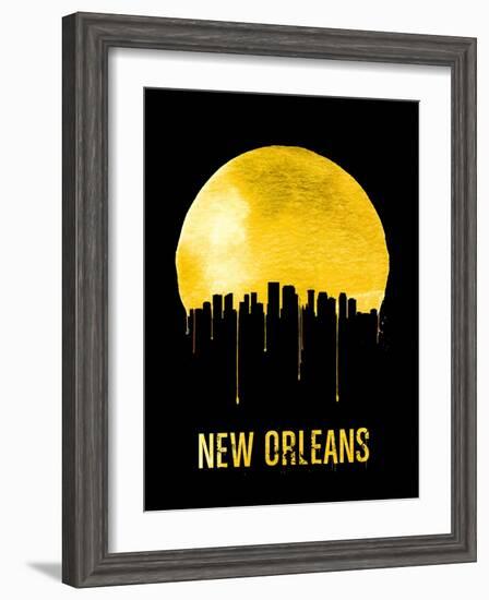 New Orleans Skyline Yellow-null-Framed Art Print