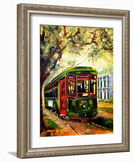 New Orleans St Charles Streetcar-Diane Millsap-Framed Premium Giclee Print