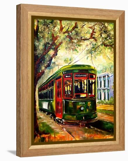 New Orleans St Charles Streetcar-Diane Millsap-Framed Stretched Canvas