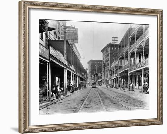 New Orleans: Street Scene-null-Framed Giclee Print