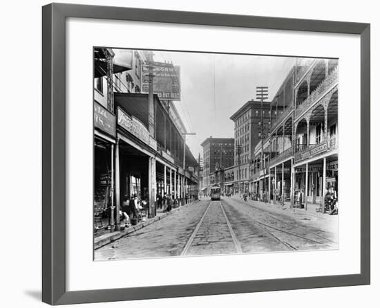 New Orleans: Street Scene-null-Framed Giclee Print