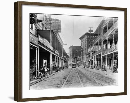 New Orleans: Street Scene-null-Framed Giclee Print