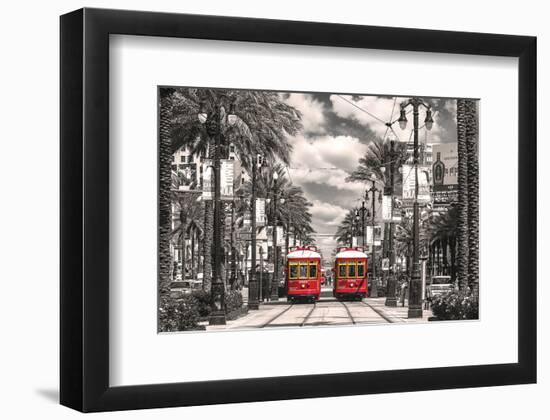 New Orleans Streetcars-null-Framed Premium Giclee Print