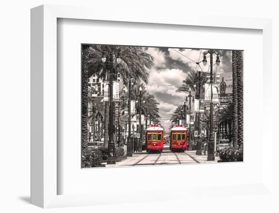 New Orleans Streetcars-null-Framed Premium Giclee Print