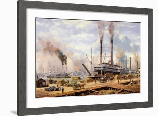 New Orleans-Roy Cross-Framed Art Print