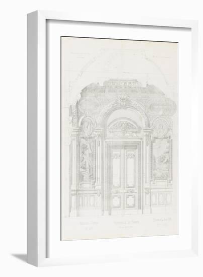 New Paris Opera: Project for the Hall of the Smoker-Charles Garnier-Framed Giclee Print