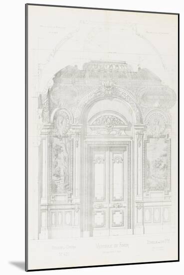 New Paris Opera: Project for the Hall of the Smoker-Charles Garnier-Mounted Giclee Print