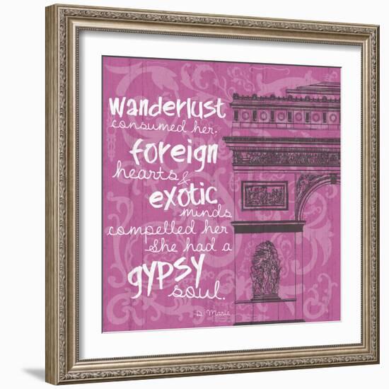 New Paris Pink 2-Lauren Gibbons-Framed Art Print