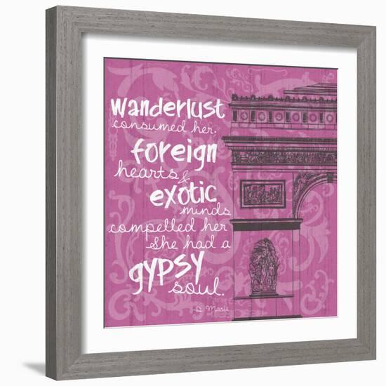 New Paris Pink 2-Lauren Gibbons-Framed Art Print