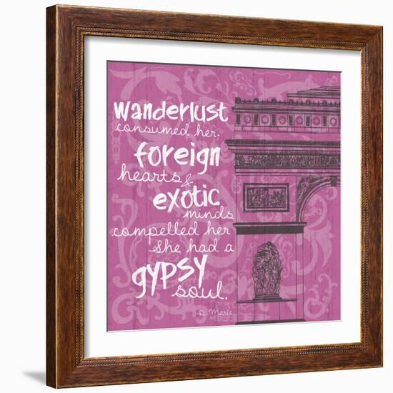 New Paris Pink 2-Lauren Gibbons-Framed Art Print