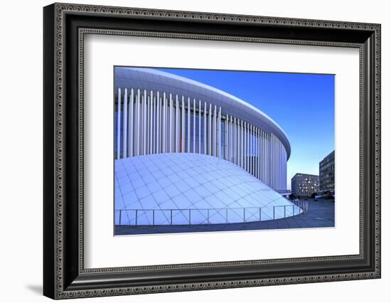 New Philharmonic Hall on Kirchberg in Luxembourg City, Grand Duchy of Luxembourg, Europe-Hans-Peter Merten-Framed Photographic Print