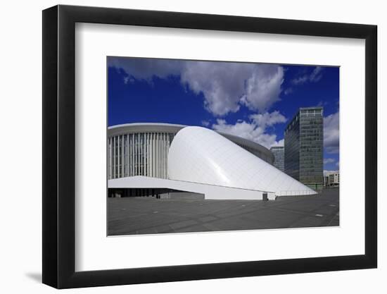 New Philharmonic Hall on Kirchberg in Luxembourg City, Grand Duchy of Luxembourg, Europe-Hans-Peter Merten-Framed Photographic Print