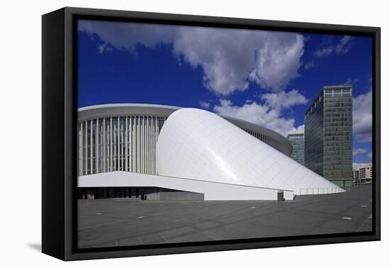 New Philharmonic Hall on Kirchberg in Luxembourg City, Grand Duchy of Luxembourg, Europe-Hans-Peter Merten-Framed Premier Image Canvas