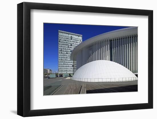 New Philharmonic Hall on Kirchberg in Luxembourg City, Grand Duchy of Luxembourg, Europe-Hans-Peter Merten-Framed Photographic Print