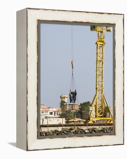 New Pier Under Construction, Santa Maria, Sal (Salt), Cape Verde Islands, Africa-R H Productions-Framed Premier Image Canvas