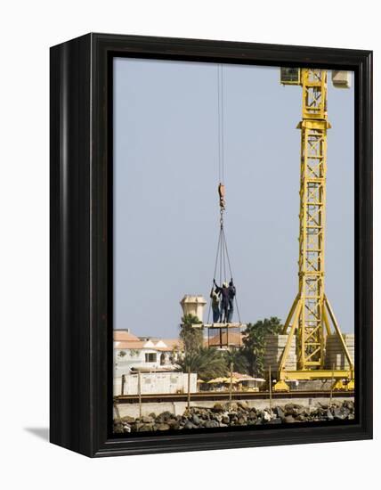 New Pier Under Construction, Santa Maria, Sal (Salt), Cape Verde Islands, Africa-R H Productions-Framed Premier Image Canvas