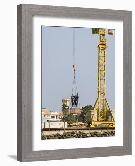 New Pier Under Construction, Santa Maria, Sal (Salt), Cape Verde Islands, Africa-R H Productions-Framed Photographic Print