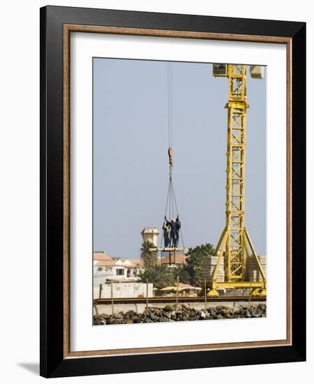 New Pier Under Construction, Santa Maria, Sal (Salt), Cape Verde Islands, Africa-R H Productions-Framed Photographic Print