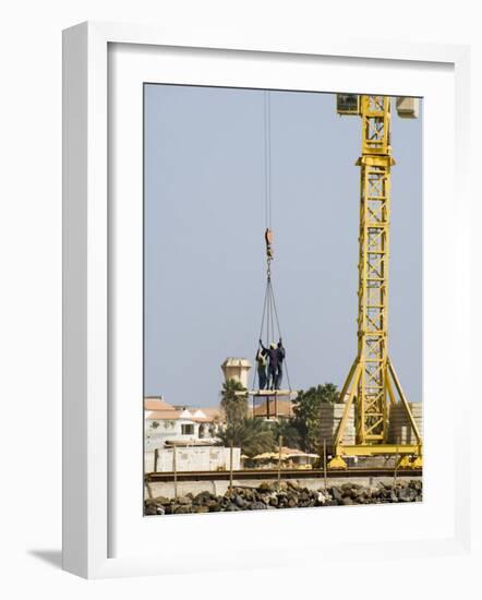 New Pier Under Construction, Santa Maria, Sal (Salt), Cape Verde Islands, Africa-R H Productions-Framed Photographic Print