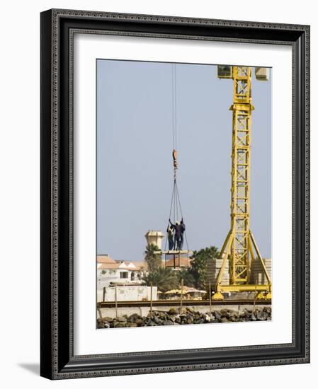 New Pier Under Construction, Santa Maria, Sal (Salt), Cape Verde Islands, Africa-R H Productions-Framed Photographic Print