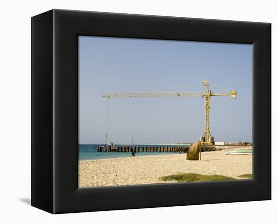 New Pier Under Construction, Santa Maria, Sal (Salt), Cape Verde Islands, Africa-R H Productions-Framed Premier Image Canvas