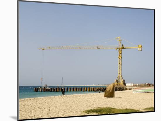 New Pier Under Construction, Santa Maria, Sal (Salt), Cape Verde Islands, Africa-R H Productions-Mounted Photographic Print