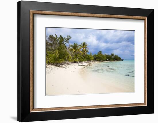 New Plymouth, beach, Green Turtle Cay, Abaco Islands, Bahamas, West Indies, Central America-Jane Sweeney-Framed Photographic Print