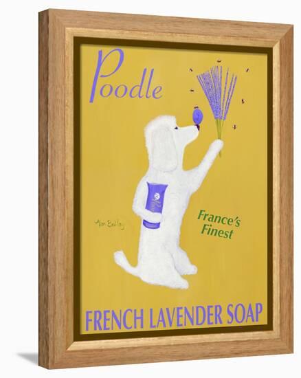 New Poodle Lavender-Ken Bailey-Framed Premier Image Canvas