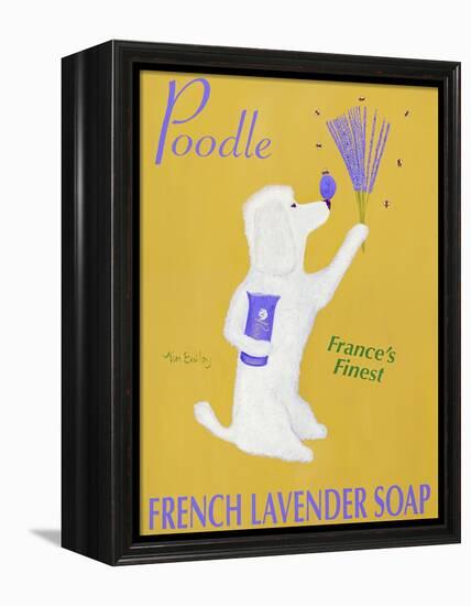 New Poodle Lavender-Ken Bailey-Framed Premier Image Canvas