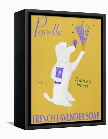 New Poodle Lavender-Ken Bailey-Framed Premier Image Canvas