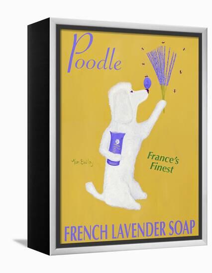 New Poodle Lavender-Ken Bailey-Framed Premier Image Canvas