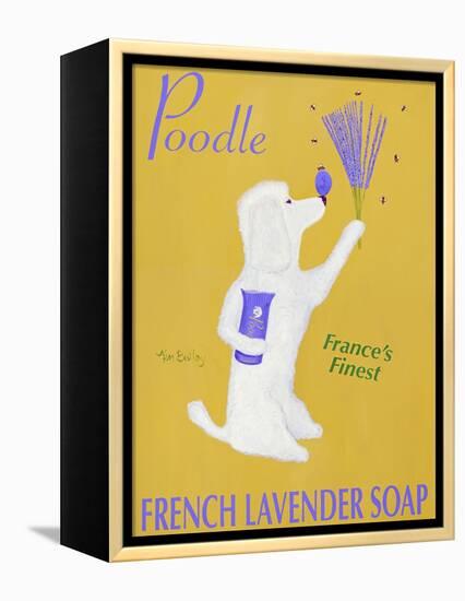 New Poodle Lavender-Ken Bailey-Framed Premier Image Canvas