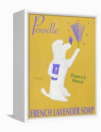 New Poodle Lavender-Ken Bailey-Framed Premier Image Canvas